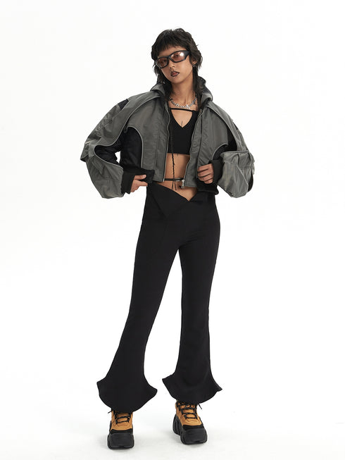 MA-1 Bomber Jacket Reflective Splicing Jacket - ROUTINE FASHION