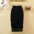 High Waist Patchwork Tassel Skirt Slim Wrap Hip Skirt - ROUTINE FASHION