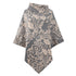 Women Printed Cape Shawl Sweater Coat - ROUTINE FASHION