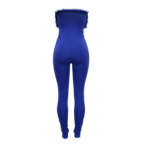 Fashionable Sexy Hair On The Chest Hair Slimming Jumpsuit For Women - ROUTINE FASHION