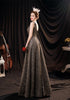 Women's Black Glitter Wedding Dress - ROUTINE FASHION