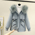 Korean Style Loose Cotton Short Fleece Parka - ROUTINE FASHION