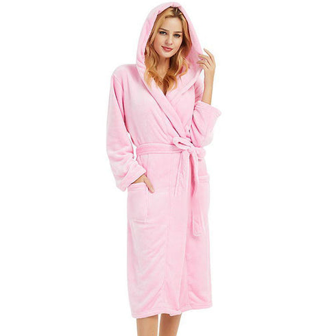 Women's Minimalist Plus-size Extended Bathrobe With Long - ROUTINE FASHION