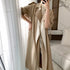 Classic Temperament Two-tone Overweight Women's Trench Coat - ROUTINE FASHION