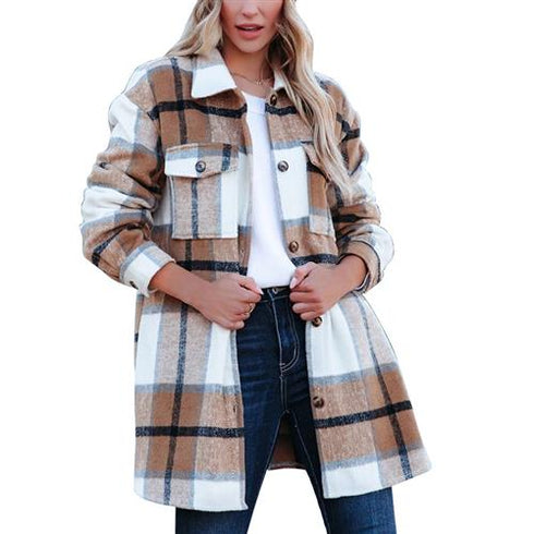 Fashion Casual Long Shirt Coat Women - ROUTINE FASHION