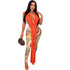 Ladies Fashion Mesh Print Trousers Two Piece Set Women - ROUTINE FASHION