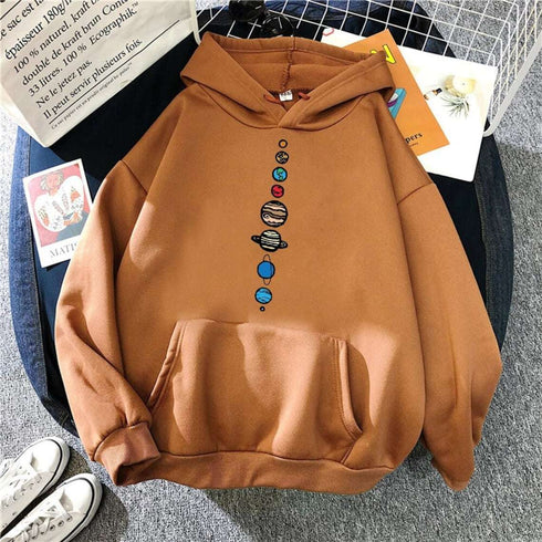 Multicolor Anime Men And Women Loose Hooded Sweatshirt - ROUTINE FASHION