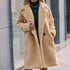 Loose Mid-length Plush Trench Coat - ROUTINE FASHION