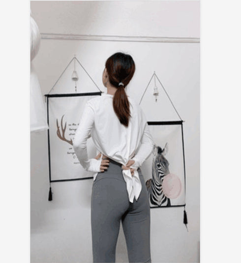 Ladies Nylon Long Sleeve Breathable T-Shirt Blouse - ROUTINE FASHION