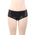 Fashion Faux Leather Women's Boxer Briefs - ROUTINE FASHION