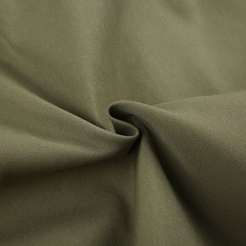 Distressed Multi-pocket Panelled Army Green Lightweight Jacket - ROUTINE FASHION