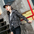 Lapel Short Camouflage Leather Bomber Jacket - ROUTINE FASHION