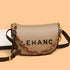 Acrylic Letter Shoulder Soft Leather Square Bag - ROUTINE FASHION