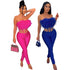 Fashionable Sexy Hair On The Chest Hair Slimming Jumpsuit For Women - ROUTINE FASHION