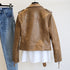 Women's Short Leather Jacket Spring And Autumn - ROUTINE FASHION