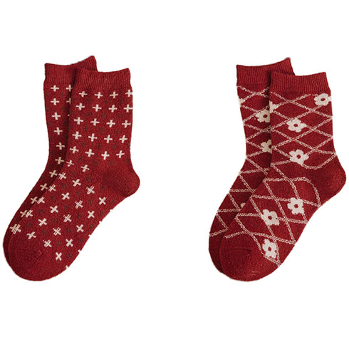 Printing Keep Warm Winter Women Socks - ROUTINE FASHION