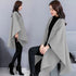 Fashion Longfengni Women's Woolen Cape Coat - ROUTINE FASHION
