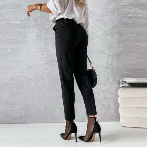 Women Tailored Trousers Casual Fashion Foot Pants - ROUTINE FASHION