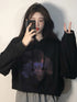 Women's Small Black Cropped Hoodie - ROUTINE FASHION
