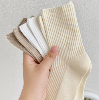 Khaki Socks For Women In Spring And Autumn - ROUTINE FASHION