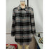 Women's Loose Casual Plush Plaid Shirt Jacket - ROUTINE FASHION