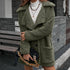 Single Breasted Bubble Fleece Jacket Loose Lapel Lamb Fleece Trench Coat - ROUTINE FASHION