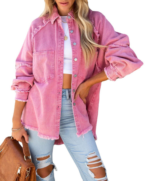 New Tassel Single Breasted Denim Jacket Women - ROUTINE FASHION