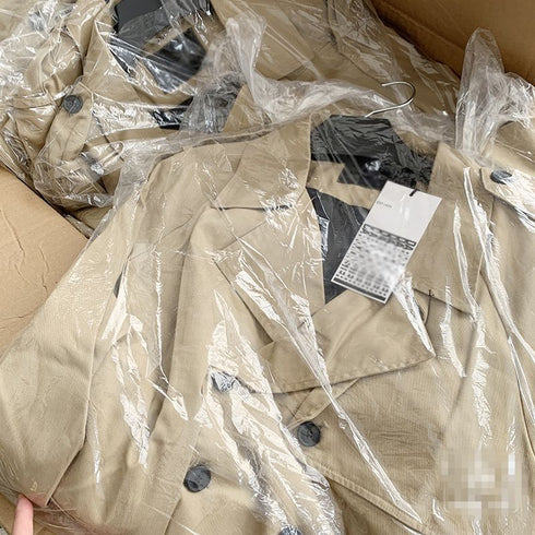 Englanza Cotton Double Breasted Classic Medium Length Trench Coat - ROUTINE FASHION