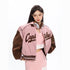 American Retro Contrast Letter Embroidery Loose Sports Bomber - ROUTINE FASHION