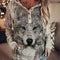 Women's Animal Wolf Print Casual Hoodie - ROUTINE FASHION