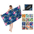 Double Sided Fleece Printed Beach Towel Microfiber Beach Towel - ROUTINE FASHION