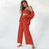 Women's Fashion Solid Color Pajamas Undershirt Three-piece Set - ROUTINE FASHION