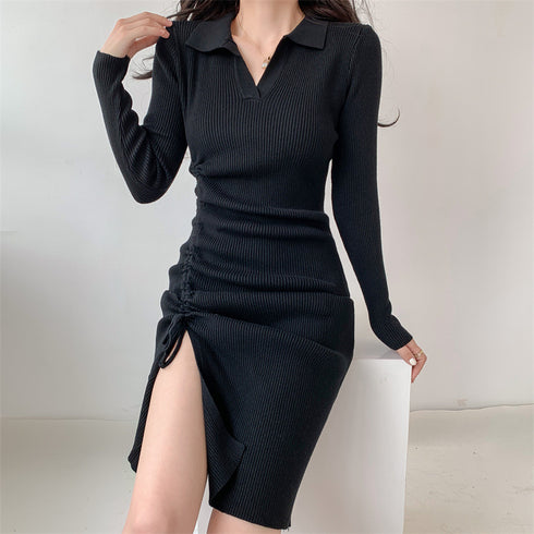 Jumper Dress Knitted Dress - ROUTINE FASHION