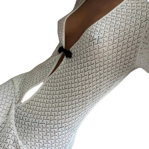 Cutout Slit Maxi Skirt Beach Blouse - ROUTINE FASHION