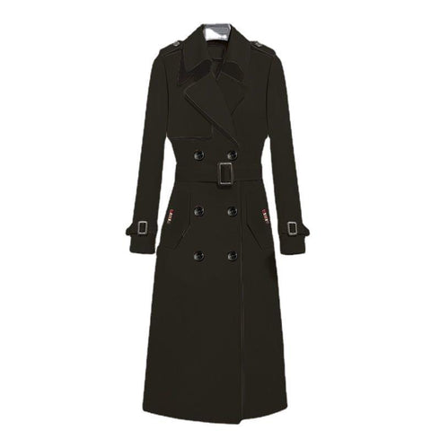 British Classic Expensive Medium Long Coat - ROUTINE FASHION