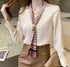 Chiffon Shirt Women's Long-sleeved Fashion Streamer Temperament Blouse - ROUTINE FASHION