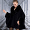 Women's Rex Rabbit Fur Shawl Cape - ROUTINE FASHION