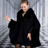 Women's Rex Rabbit Fur Shawl Cape - ROUTINE FASHION