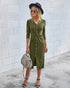 Pure Color Knitted Women's Dress - ROUTINE FASHION