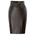 NEW Women Skirts Faux Leather Wrap Waist Back - ROUTINE FASHION
