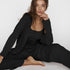 Women's Fashion Solid Color Pajamas Undershirt Three-piece Set - ROUTINE FASHION