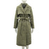 Long Down Collar Parkas Women Coat Tie Belt Jackets Ladies - ROUTINE FASHION