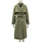 Long Down Collar Parkas Women Coat Tie Belt Jackets Ladies - ROUTINE FASHION