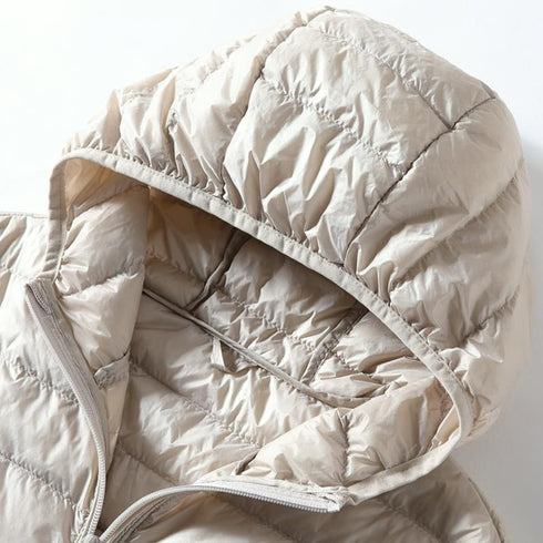 Hooded Down Vest Women's Sports Lightweight Mid-length Waistcoat Down Jacket - ROUTINE FASHION