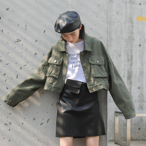 Design Small Short Denim Jacket Women Jacket - ROUTINE FASHION