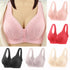 Bras For Women Front Closure Button Bra Wireless Bralette Push Up Brassiere Bra Tube Top Vest Underwear - ROUTINE FASHION