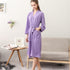 Women's Thin Couple's Nightgown Three Quarter Sleeve Bathrobe - ROUTINE FASHION