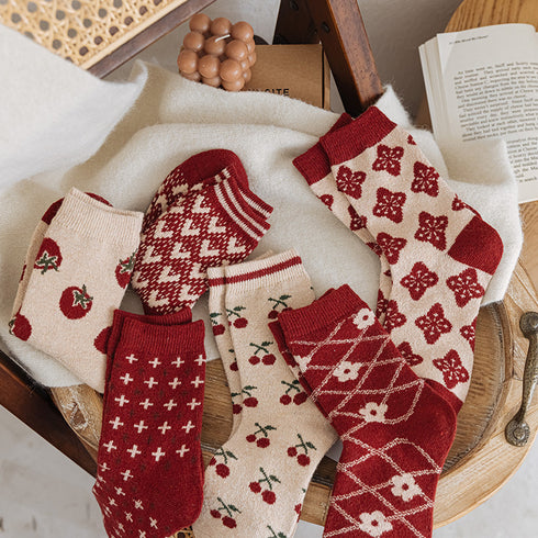 Printing Keep Warm Winter Women Socks - ROUTINE FASHION