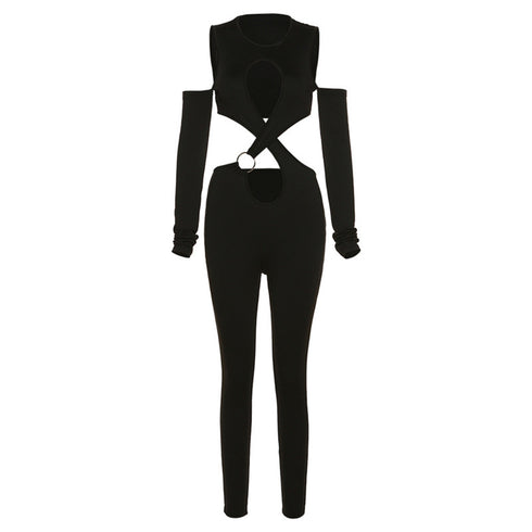 Women's cut-out patchwork bodysuit - ROUTINE FASHION