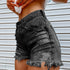 Women Printed Spring Summer Denim Shorts - ROUTINE FASHION